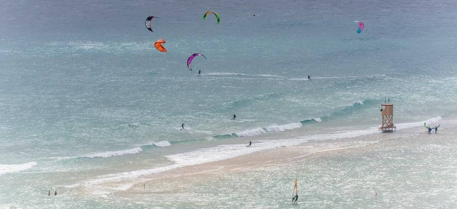 Kitesurfen am Strand von Sotavento  Kitesurf- Spots auf Fuerteventura