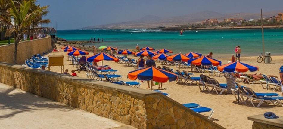 Playa de El Castillo Populära stränder på Fuerteventura