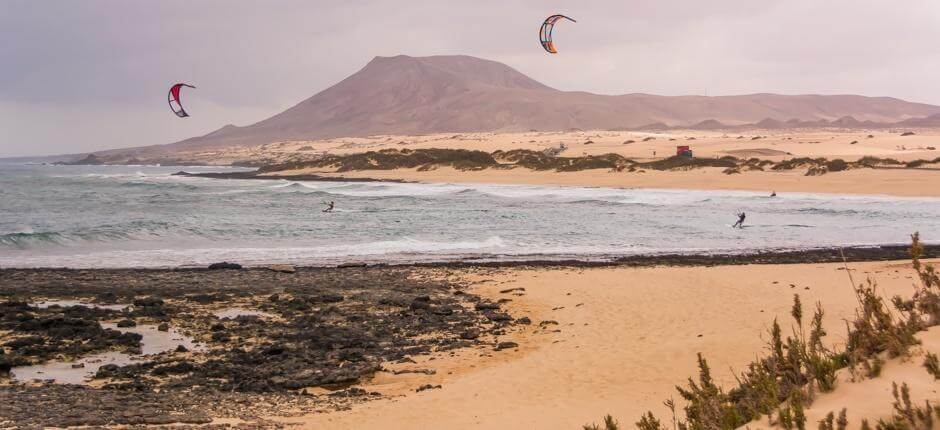 Leijalautailu El Burron rannalla, leijalautailukohteet Fuerteventuralla 